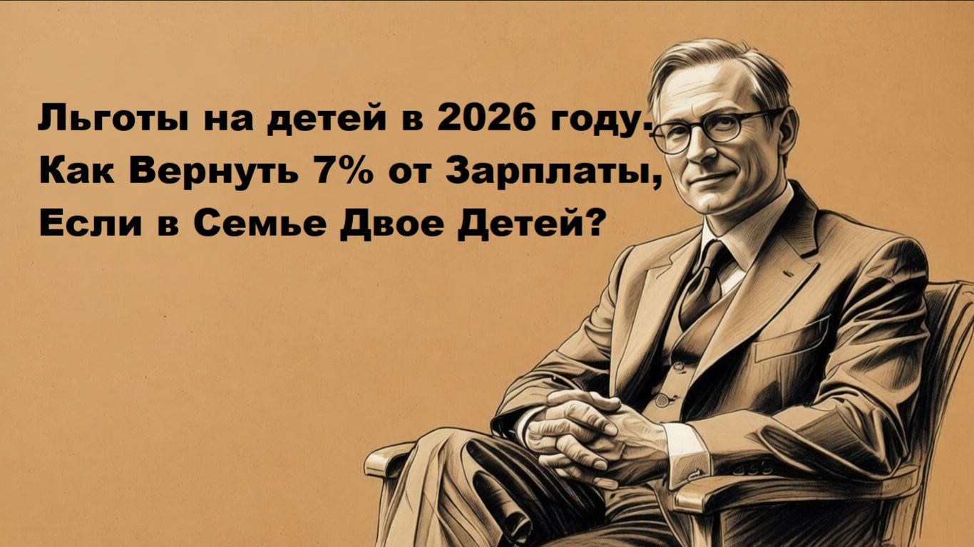 Льготы на детей в 2026 году. Как Вернуть 7% от Зарплаты, Если в Семье Двое Детей? смотреть онлайн