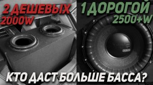 2 дешевых сабвуфера или 1 дорогой - Что эффективнее?