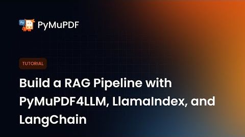 Build a RAG Pipeline with PyMuPDF4LLM, LlamaIndex, and LangChain ｜ PDF Chatbot Tutorial смотреть онлайн