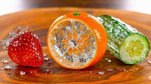 ASMR Cutting fresh vegetables and fruits 🍓✨