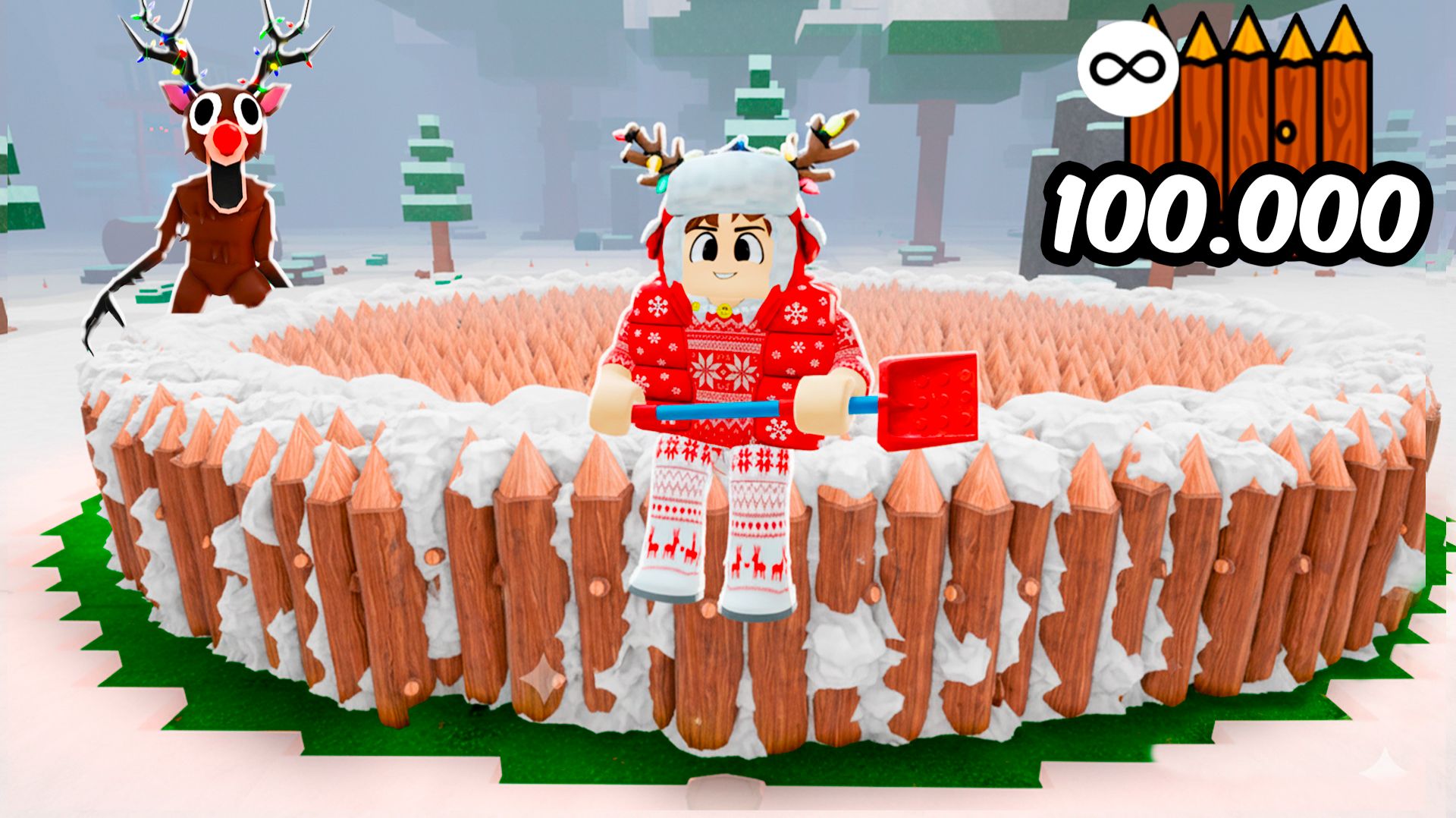 Я потратил 1 000 000 ДЕРЕВА и ПОСТРОИЛ САМУЮ БЕЗУМНУЮ НОВОГОДНЮЮ БАЗУ в 99 НОЧЕЙ В ЛЕСУ в ROBLOX смотреть онлайн