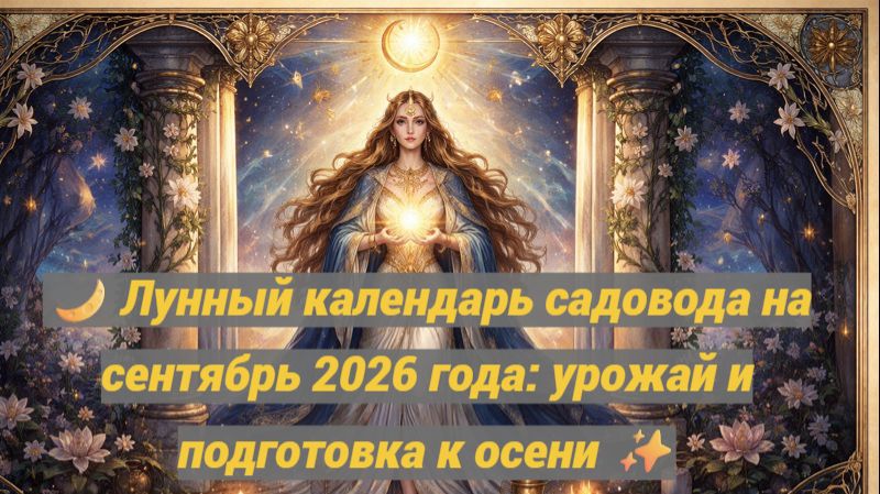 🌙 Лунный календарь садовода на сентябрь 2026 года: урожай и подготовка к осени ✨