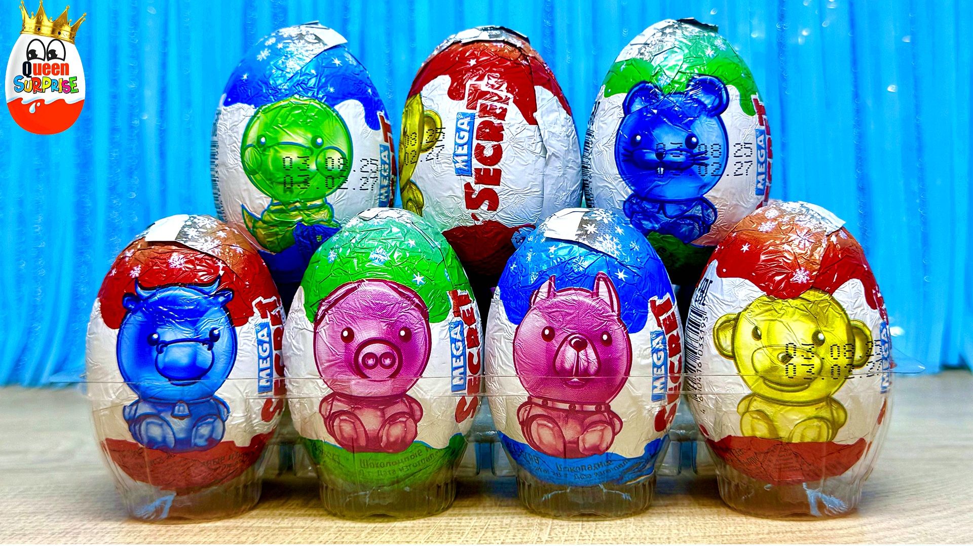 12 Символов Года🎄яйца Mega Secret!Сюрпризы,Новогодние Игрушки,Kinder Surprise unboxing смотреть онлайн