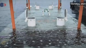 Установка якорей-кессонов на Морском терминале КТК. Как это было