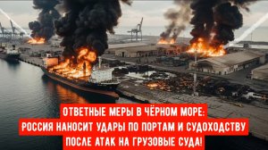 Россия наносит удары по портам и судоходству после атак на грузовые суда!