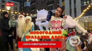 Новогодний праздник во дворе «Сон в новогоднюю ночь». ЖК Екатерининский парк. Like Liza
