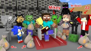 Примите участие в конкурсе MrBeast и выиграйте 1 000 000 долларов (анимация Minecraft)