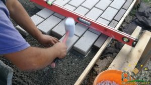 Укладка клинкерной брусчатки на трассовый раствор технология