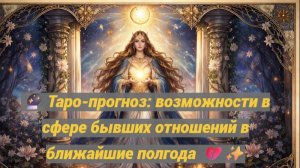 🔮 Таро-прогноз: возможности в сфере бывших отношений в ближайшие полгода 💔✨