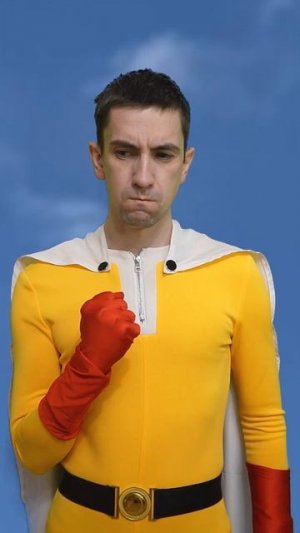 Сайтама аккуратно спасает город от метеорита  #сайтама