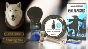 Бритье N14: Razorock «Lupo 95». Волк в зимнем лесу.