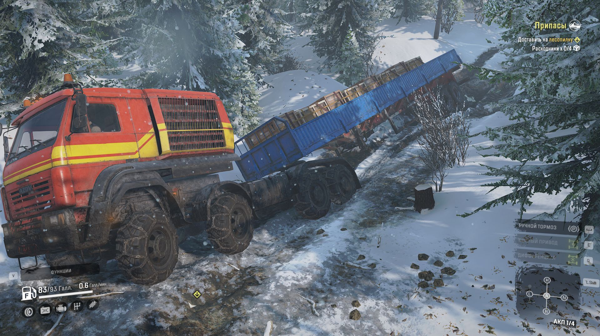 Snow Runner.Аляска доставка на лисопилку