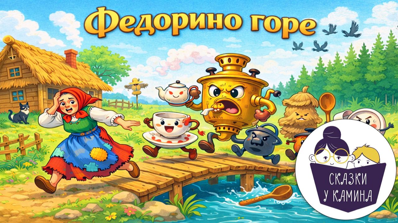 Федорино горе. Сказки на ночь для детей. Сказки у камина | Аудио сказки |Русские народные сказки смотреть онлайн