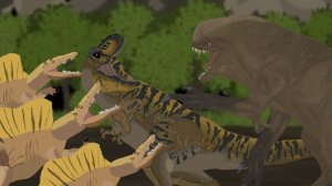 Спинозавры и Эмбер vs Дистортус Рекс (мюп альтернативная концовка) | Анимация