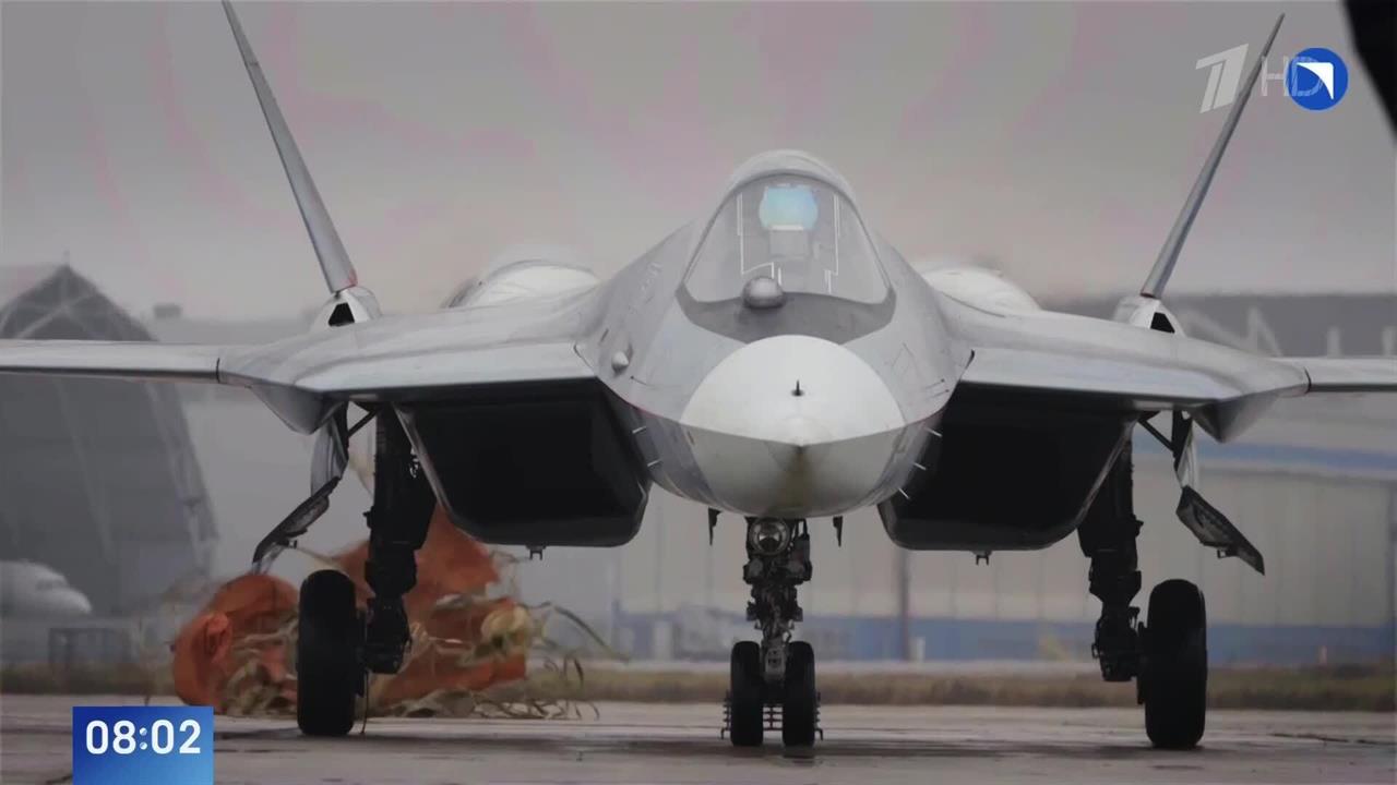 Су-57 совершил первый полет с новым перспективным двигателем: видео. смотреть онлайн