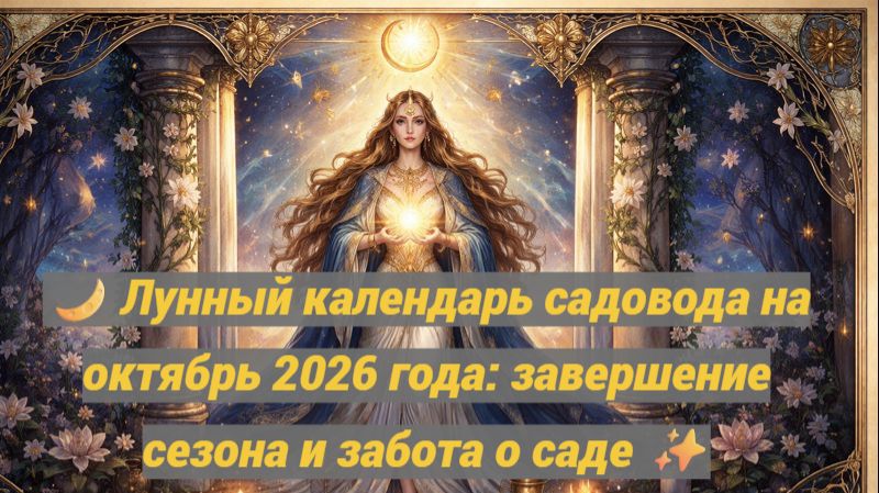 🌙 Лунный календарь садовода на октябрь 2026 года: завершение сезона и забота о саде ✨
