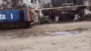 Танки-контейнеры на одном из участков фронта.