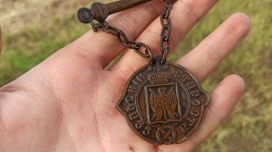 ЗНАК СЕЛЬСКОГО СТАРОСТЫ. ВЫКОПАЛ знак сельского старосты!!! #поиск монет #коп монет