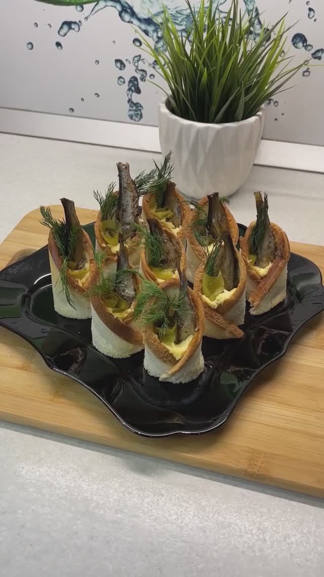 Закуска со шпротами смотреть онлайн