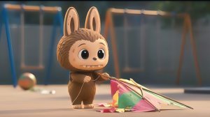 Лабубу просто хотел починить сломанный воздушный змей у ребёнка. Грустная история Лабубу