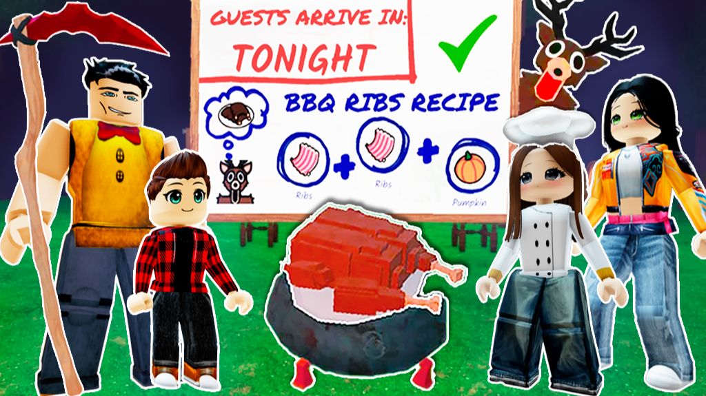 Как мы ВСТРЕЧАЛИ ГОСТЕЙ 🦃 | 99 НОЧЕЙ в ЛЕСУ — День Благодарения 🍽| Роблокс