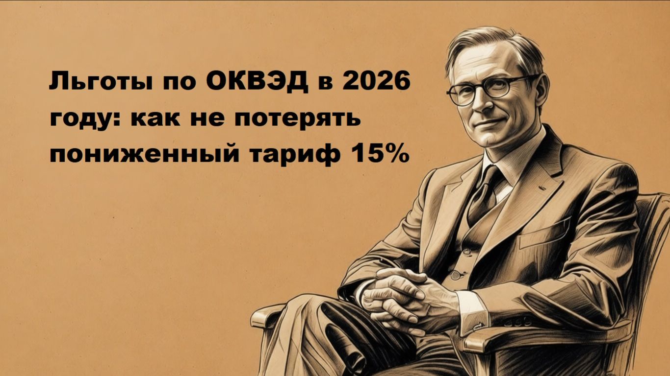 Льготы по ОКВЭД в 2026 году: как не потерять пониженный тариф 15% смотреть онлайн