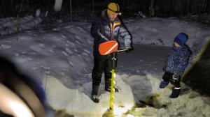 Ледобур Grows Culture. Со сменной головой и ножами Тонар мокрый лёд.