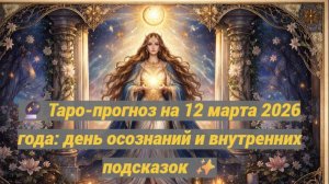 🔮 Таро-прогноз на 12 марта 2026 года: день осознаний и внутренних подсказок ✨