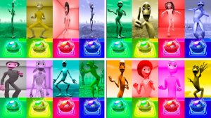 Зелёный Человек Танцует Dame Tu Cosita Music Video Megamix #17-20 в Tiles Hop - NoV