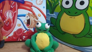 Как слепить лягушку из мультика Синий трактор 🐸 История в пластилине