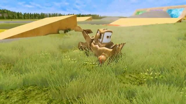 Big & Small Lightning McQueen Monster Wheels vs Pixar Cars with Big Wheels in BeamNG Drive! смотреть онлайн