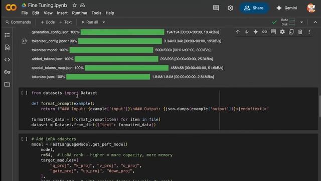 Простейший файн-тюнинг LLM