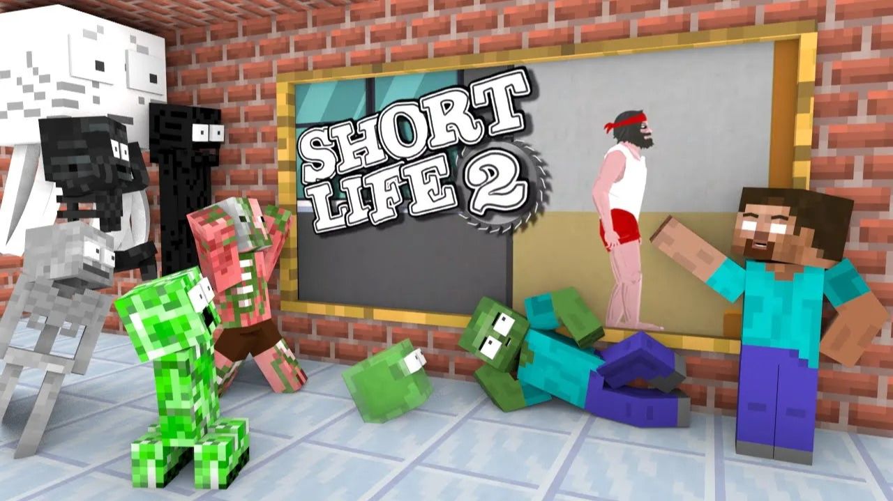 Анимационный ролик Minecraft: Путь мальчика-зомби к званию чемпиона по футболу смотреть онлайн