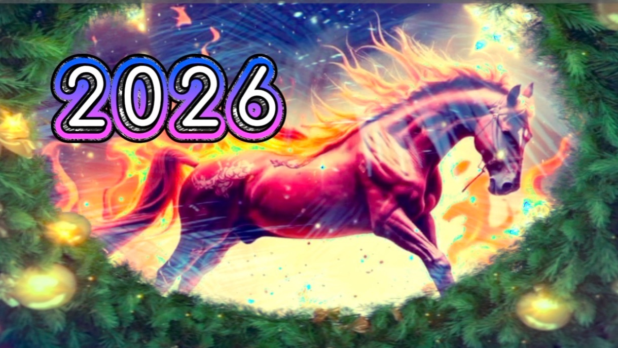2026 год огненной лошади. Песня и поздравление с Новым 2026 годом смотреть онлайн