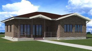 Видеоролик проекта 1 этажного дома АР КР