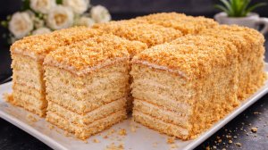 МЕДОВИК без раскатки коржей! Без масла! Тает во рту! Простой рецепт!