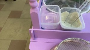 Фиолетовая тележка ваты - инструкция