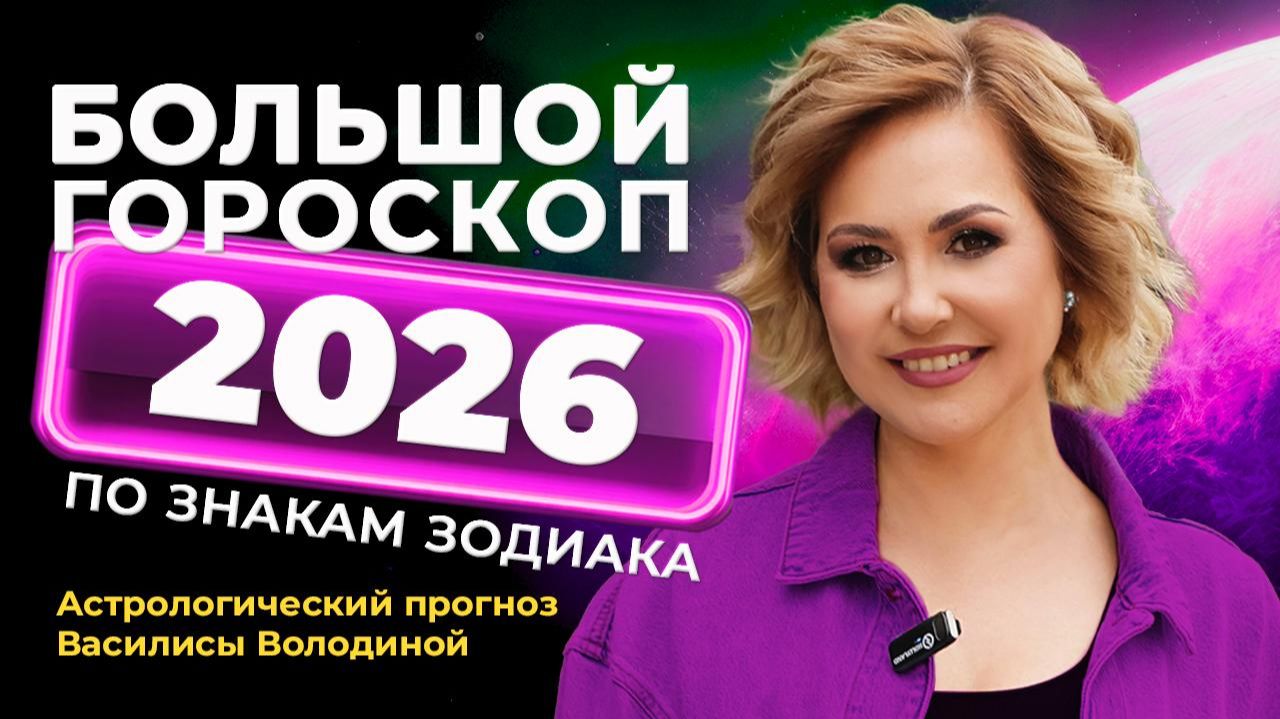 2026. Гороскоп от Василисы Володиной – общий и для всех знаков Зодиака смотреть онлайн
