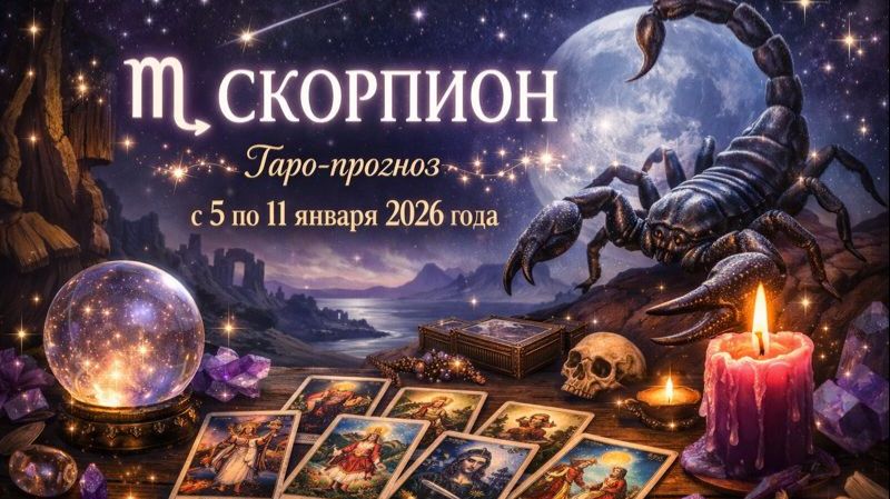 ♏ Скорпион — таро-прогноз с 5 по 11 января 2026 года 🔮✨ смотреть онлайн