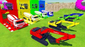 КАТАЕМСЯ НА КРУТЫХ РАЗНОЦВЕТНЫХ МАШИНКАХ И ГРУЗОВИКАХ ИЗ МУЛЬТИКОВ ДЛЯ ДЕТЕЙ 🚜 #5