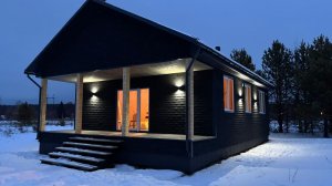 Каркасный дом 80м2 с террасой