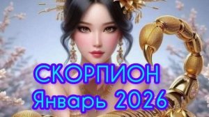 СКОРПИОН 🦂 Январь 2026 года. Гороскоп и Расклад Таро
