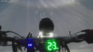 Поездка на мотоблоке со снегоходным модулем