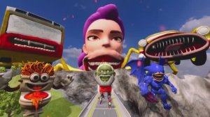 МУЛЬТИКИ: ВСЕ МОНСТРЫ — БОЛЬШИЕ И МАЛЕНЬКИЕ — ПРОТИВ НОВОГО РУМИ‑ПОЖИРАТЕЛЯ И АВТОБУСА‑ЧУДОВИЩА!