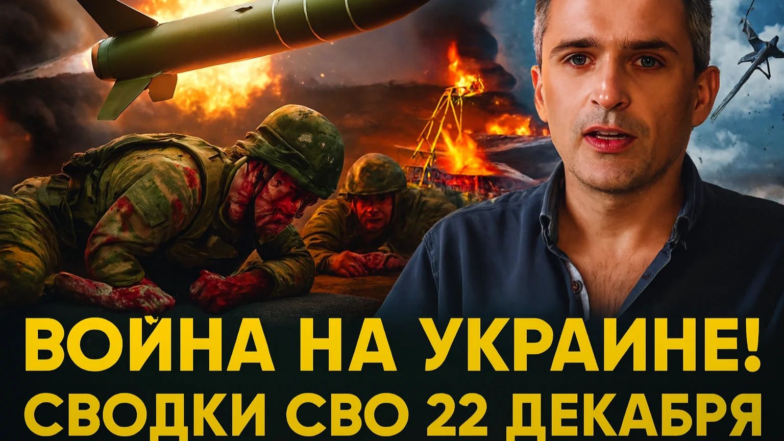 СВОДКА БОЕВЫХ ДЕЙСТВИЙ НА 22 ДЕКАБРЯ ВОЙНА 2025 ЮРИЙ ПОДОЛЯКА СВО НА УКРАИНЕ- , КАРТА СВО, НОВОСТИ смотреть онлайн
