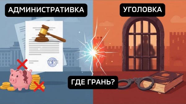 Уголовная и административная ответственность, где грань?