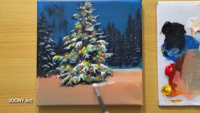 Joony Art: рисуем новогоднюю ёлочку смотреть онлайн