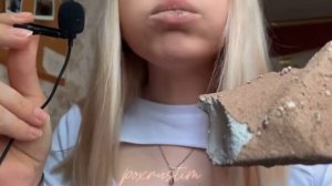 Мокрый мел в крошке из башкирских глин 🤎//АСМР//мокрый