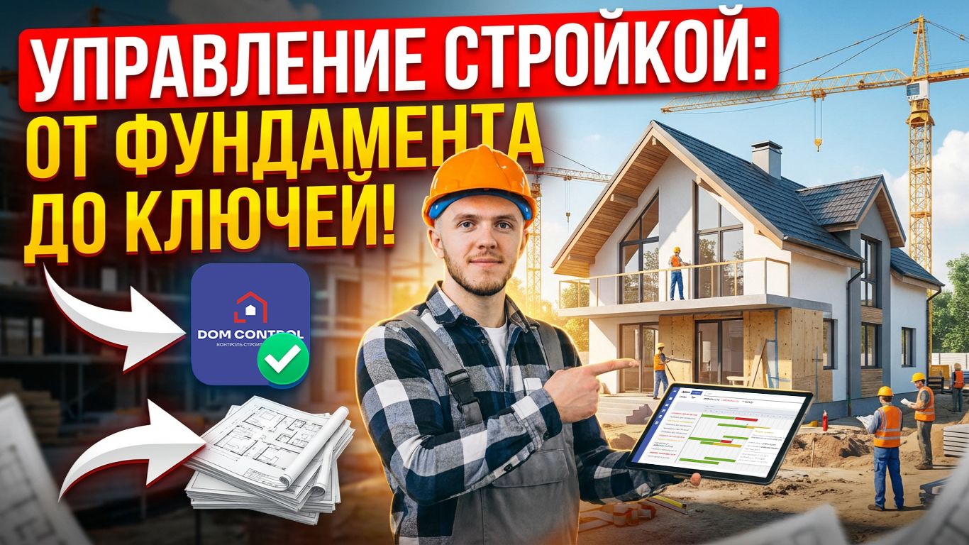 Управление строительством дома | Обзор сервиса Dom Control смотреть онлайн