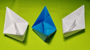 Оригами кораблик, лодочка. Кораблик из бумаги. Как сделать кораблик из бумаги